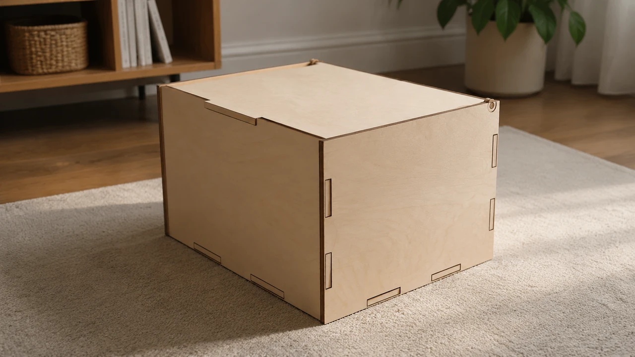 Laser-Cut Hinged Box