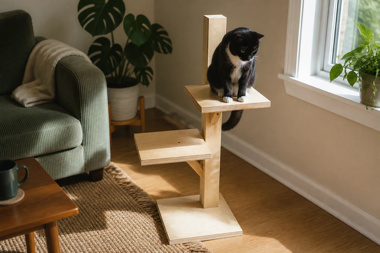 Cat tree with ears
